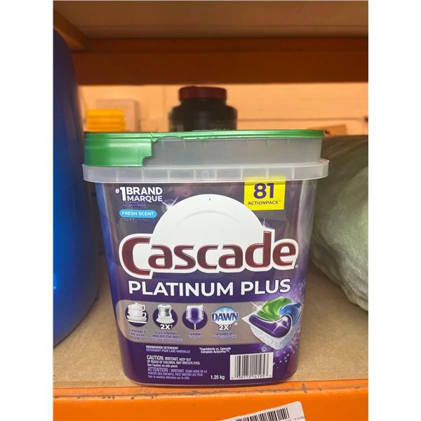 Cascade Platinum Series Dish Washer Pods 2.75lbs