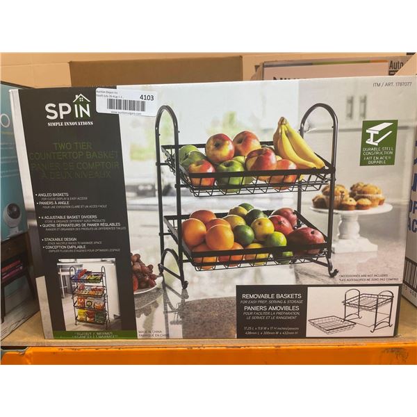 Spin Simple Innovations Two Tier Countertop Basket