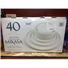 Image 1 : Mikasa Alyssa 40-piece Bone China Dinnerware Set