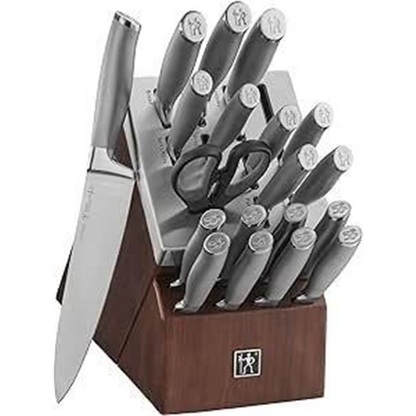 HENCKELS Forged Stainless Steel Modernist Self-Sharpening 20-Piece Knife Block Set