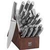 Image 1 : HENCKELS Forged Stainless Steel Modernist Self-Sharpening 20-Piece Knife Block Set