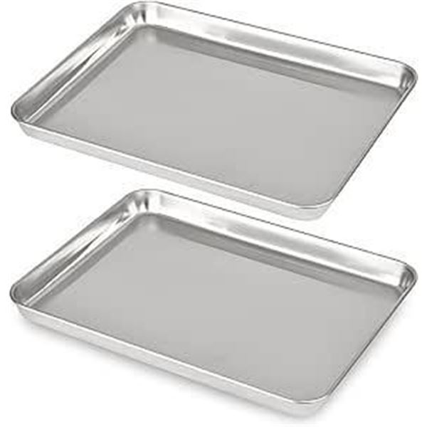 Lot of 2 Heavy Duty Large Baking Sheets 25.5" x 18"
