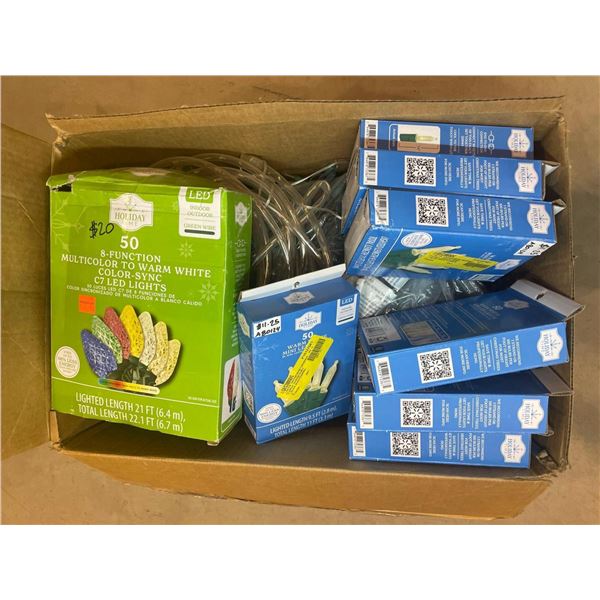 Assorted Box Lot of Christmas Lights