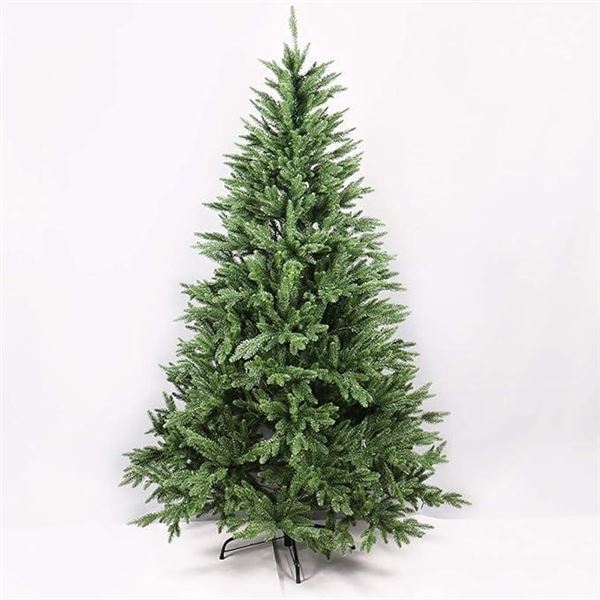 4ft PVC+PE Eco-Friendly Artificial Christmas Tree,Premium Spruce Hinged with Metal Stand Decorated T