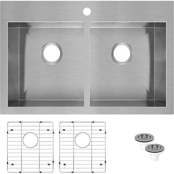 Artika Balnea 10 Stainless Steel Double Bowl Sink
