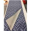 Image 2 : All Purpose Floor Runners Blue & White 23.5" x 72" Lot of 2
