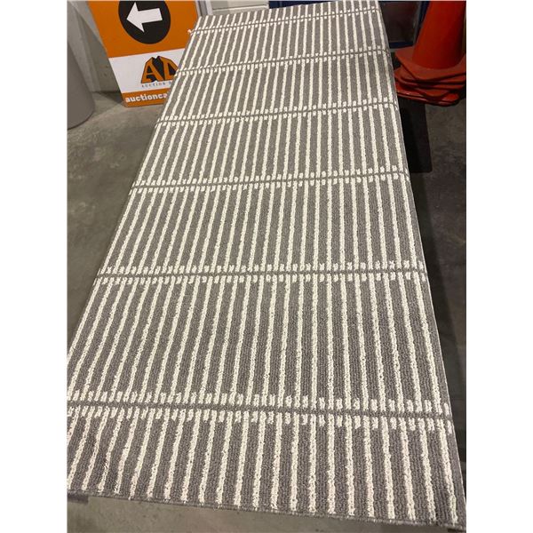 All Purpose Area Rug Grey & White 72" x 45.5"