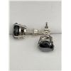 Image 4 : Natural Black Diamond 8.02 Carat TW Brilliant Cut Solitaires .925 Silver Earring Set with Inc. Retai