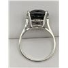 Image 3 : Natural Black Diamond 6.35 Brilliant Cut Solitaires .925 Silver Ring  with Ins. Retail replacement C