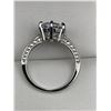 Image 3 : Ladies Brilliant Cut 1.0 Carat Solitaire Claw Set in .925 Silver Engagement Ring