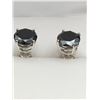 Image 2 : Natural Black Diamond Earrings features 9.40 Carat TW Round Cut Diamonds set in .925 Silver with ret