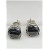 Image 4 : Natural Black Diamond Earrings features 9.40 Carat TW Round Cut Diamonds set in .925 Silver with ret