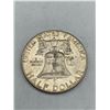 Image 2 : Vintage USA Liberty 1957 Liberty Bell Silver Half Dollar Ben Franklin