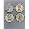 Image 1 : Vintage Canada 1967 Centennial Set of 4 Lynx Quarters