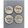 Image 2 : Vintage Canada 1967 Centennial Set of 4 Lynx Quarters
