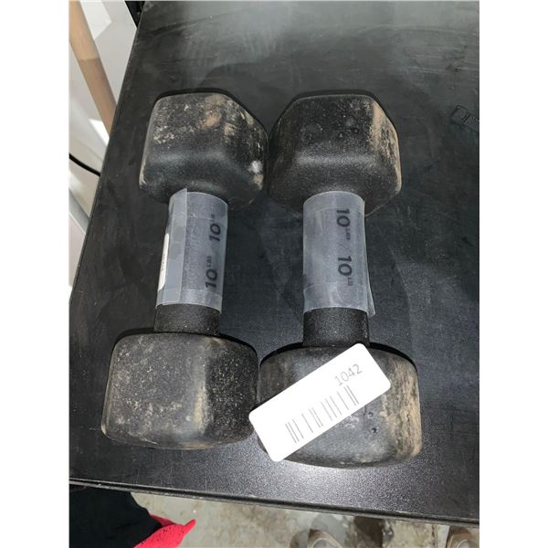 Barbells 10 lb x's 2