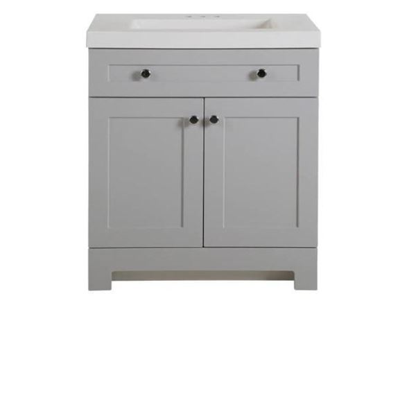 Glacier Bay Vanity Combo Everdean 30" Pearl Grey