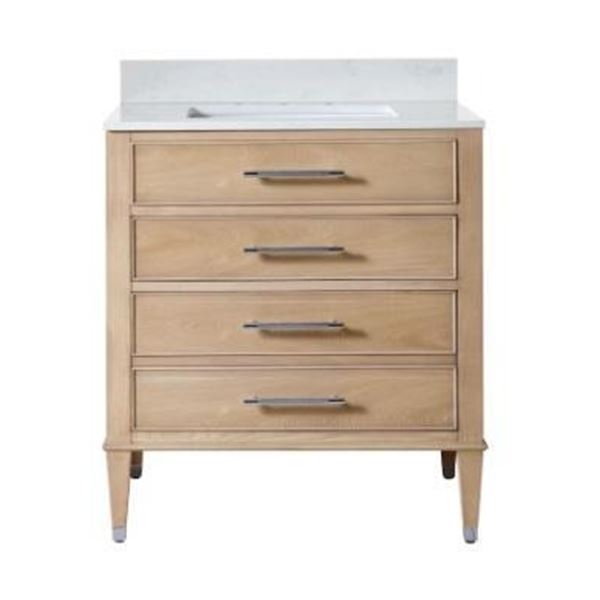 Gluckstein Elements Camille Bath Collection 30" Free Standing Light Wood Oak Vanity