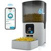 Image 1 : PAPIFEED Smart Automatic Cat Feeders: WiFi Pet Feeder with APP Control for Remote Feeding,Detachable