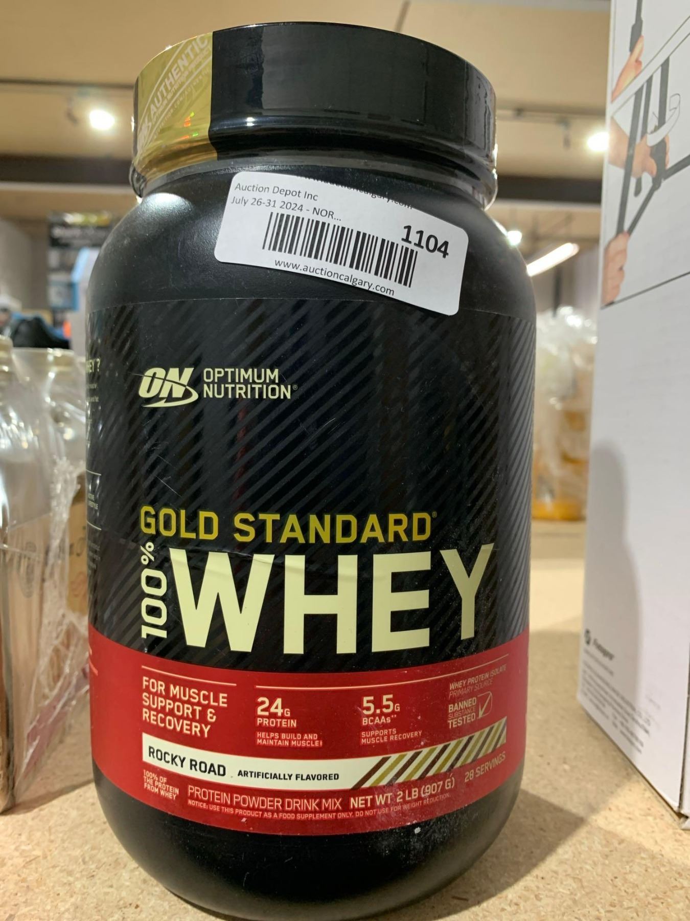 Optimum Nutrition Gold Standard 100 Whey Rocky Road Protein Powder Drink Mix 907G A D Auction