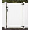Image 1 : Barrette Vinyl Gate Kit 6 x 46" Privacy White 73025125 Unassembeled Fence Gate