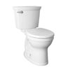 Image 1 : American Standard Champion 4 4.8L Single Flush Right Height Elongated 2-Piece Toilet in White with L