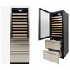 Image 1 : Vinotemp 23.8-in W 108-Bottles Stainless Steel Dual Zone Cooling Built-In /freestanding Indoor Wine 
