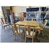 Image 6 : Bernhardt Luxury,14pc Solid Wood Dining Suite Includes Table , 2 Leafs, 8 Upholstered & Wood Chairs,