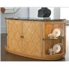 Image 2 : Thomasville Bogart Luxe Collection Burl Wood and Lighted Glass Buffet with Built in Covered Silverwa