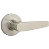 Image 1 : Kwikset Safelock SL7000WI-15V1 Winston Lever Round Rose Half Dummy with New Chassis Satin Nickel Fin