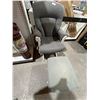 Image 2 : Gray Upholstered Rocking Chair with Matching Ottoman