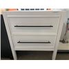 Image 1 : White 2 Drawer Vanity Base 29.5x19x24"