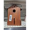 Image 1 : Locally Handmade Wooden Birdhouse with Shingled Roof