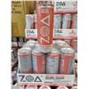 Image 1 : ZOA Zero Sugar White Peach Energy Drink 12x355ml