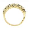 Image 7 : 10k Yellow Gold 0.84 ctw Fancy Light Champagne Round Diamond Scalloped Band Ring