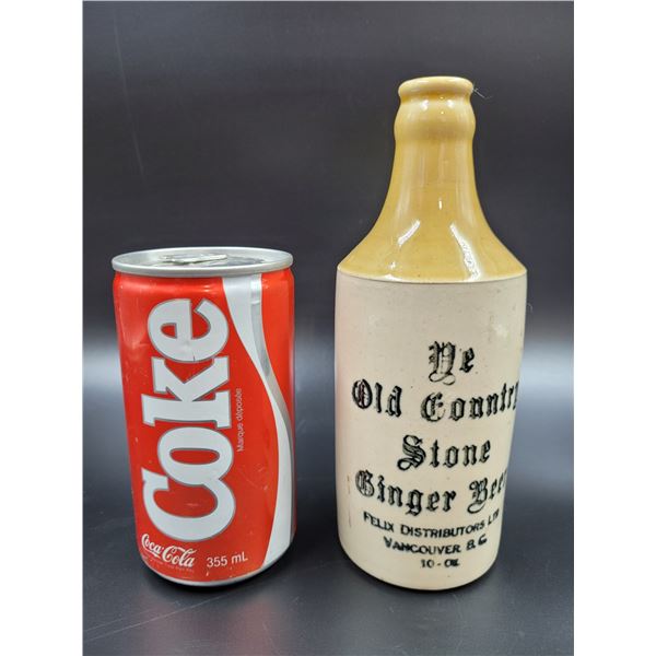 Vintage Ye Old Country Stone Ginger Beer Bottle