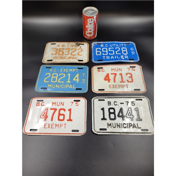 Vintage Canadian License Plates