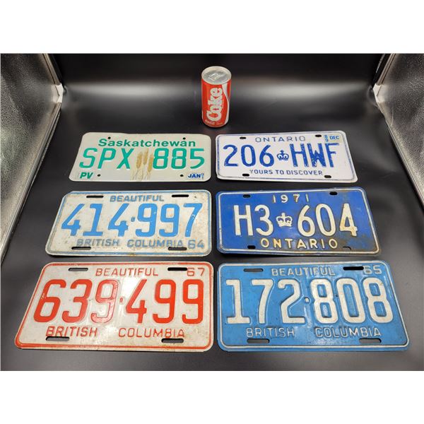 Vintage Canadian License Plates