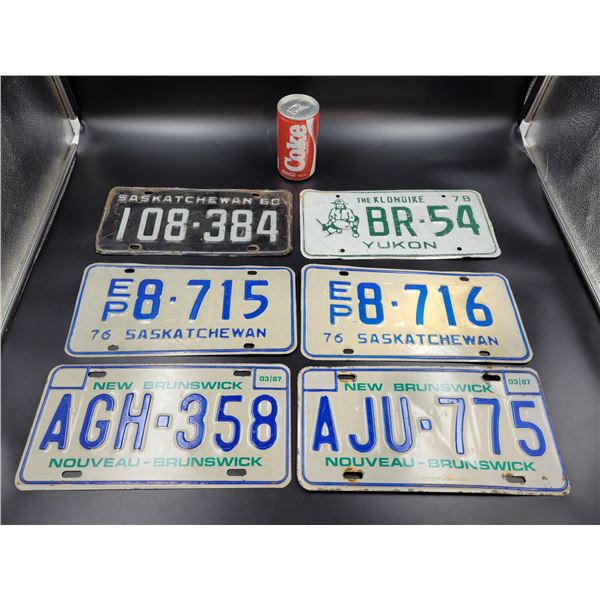 Vintage Canadian License Plates