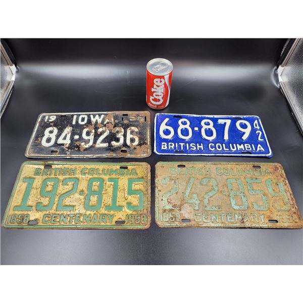 Vintage Canadian License Plates