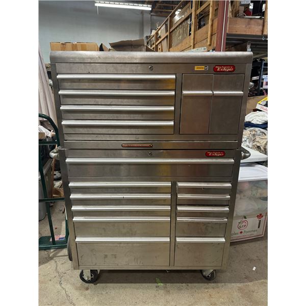 Mechanics edge 2 pc toolbox 41.5 inches wide not including handles  18 deep 61 tall