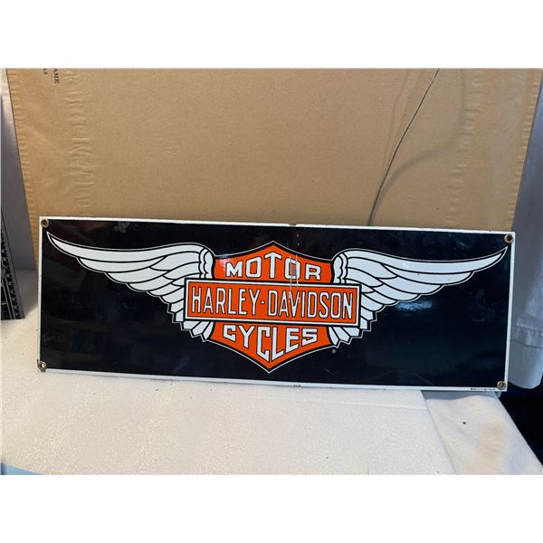 Harley Davidson motorcycles, Metal sign