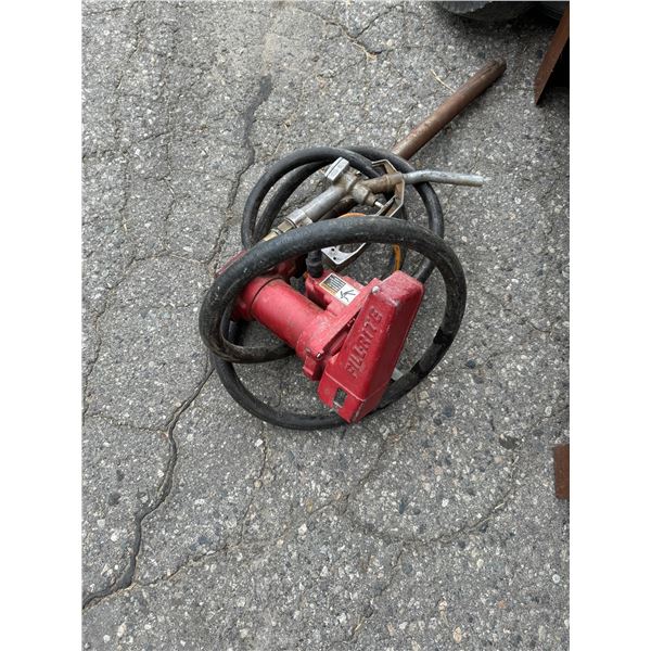 Fuel transfer pump fill rite