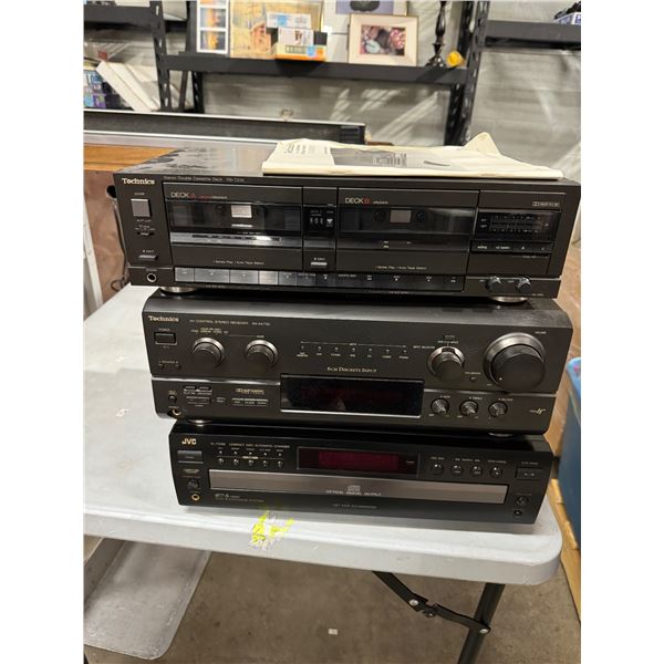 Stack of electronics, no power cords