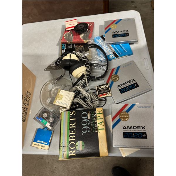 Recording, tapes, and headphones