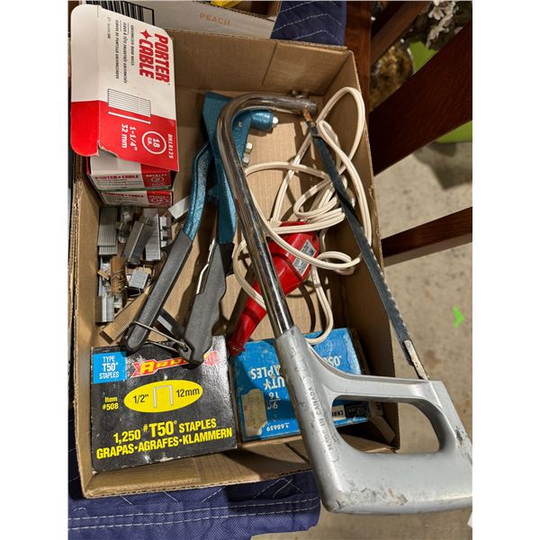 Staples saw and other items