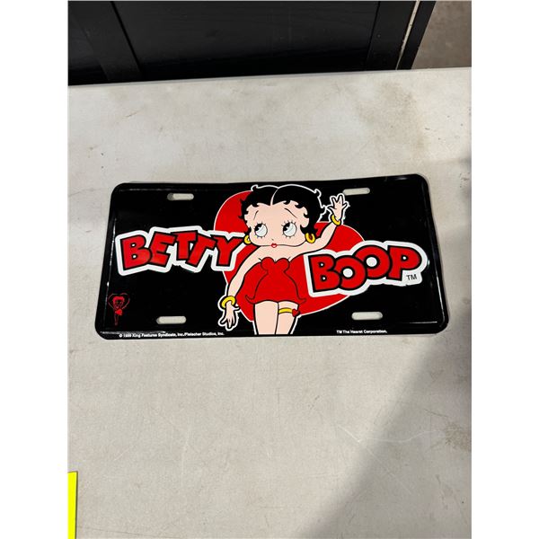 Betty boop license plate