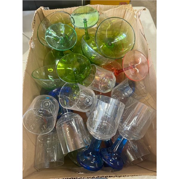 Poolside drinking glasses