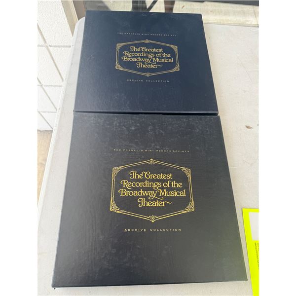 The greatest recordings of the Broadway musical theater Franklin Mint record Society