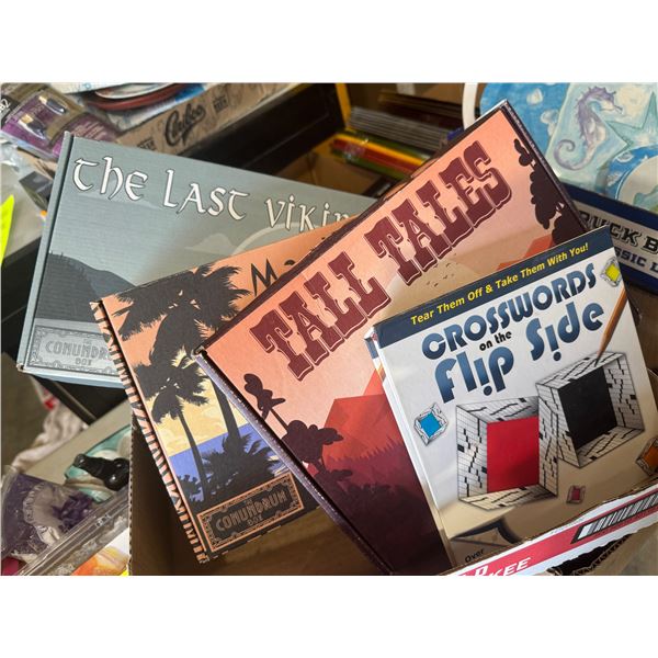 Conundrum boxes and crossword book